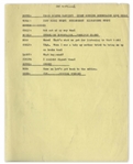 Moe Howard's 1pp. Script Circa 1940, Entitled ''Stooges Chorus'' About ''OOMPH'' Girls -- Also With Partial 1pp. Script Entitled ''2nd spot'' -- Chorus Script in Fair Condition, Other Script Very Good